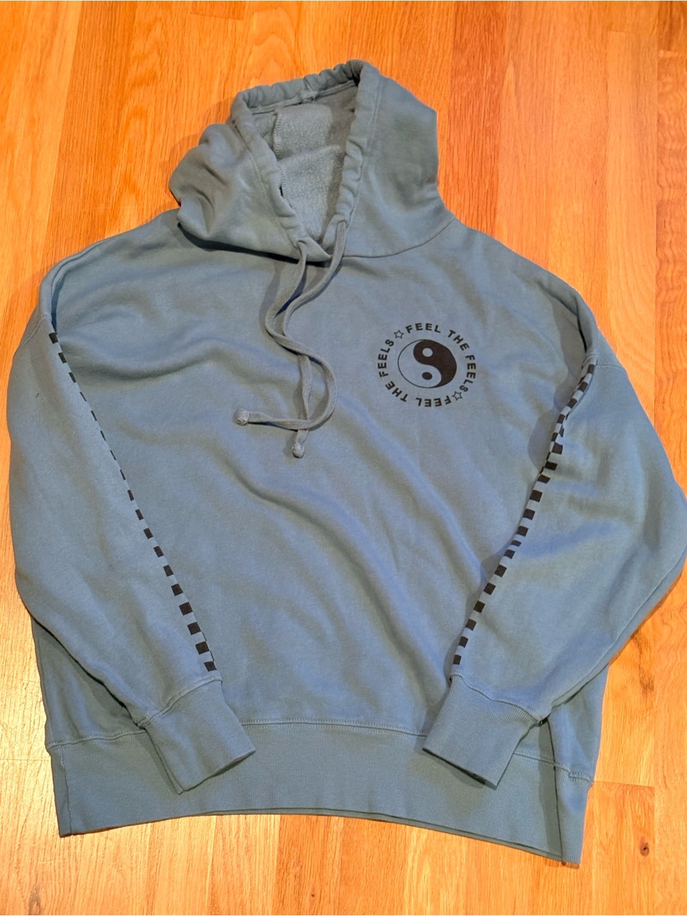 Grayson Threads Slate Blue Yin-Yang Graphic Hoodie